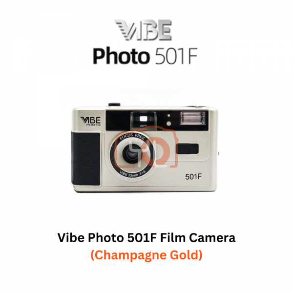 VIBE Photo 501F Film Camera (Champagne Gold)