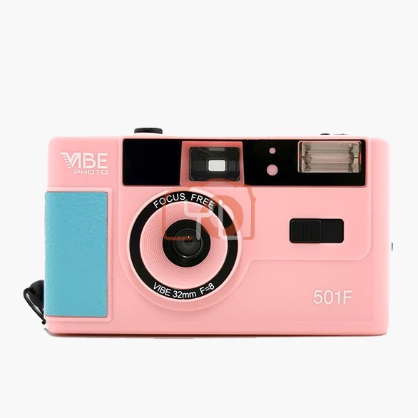 VIBE Photo 32mm Film Camera - Pink