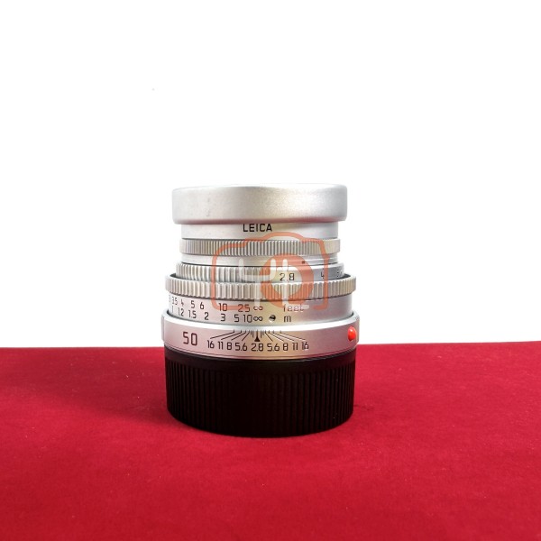 [USED-PJ33] Leica 50MM F2.8 Elmar-M Collapsible 11823 (Silver), 90% Like New Condition (S/N:3936263)