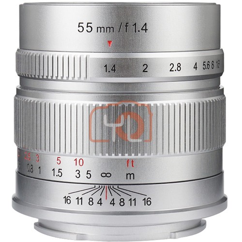 7artisans 55mm F1.4 For Micro Four Thirds (Slilver)