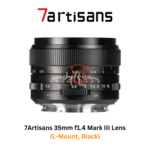7Artisans 35mm f1.4 Mark III Lens (L-Mount, Black)