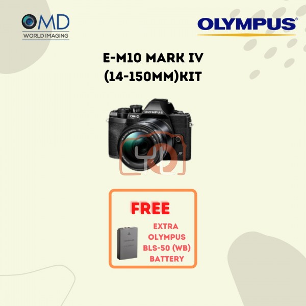 Olympus OM-D E-M10 Mark IV + M.Zuiko 14-150mm F4-5.6 II (Black)