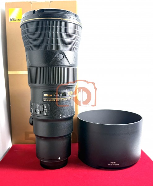 [USED-PJ33] Nikon 500mm F5.6 E PF VR AFS , 95% Like New Condition (S/N:210084)