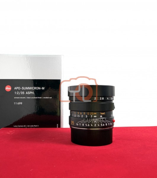 [USED-PJ33] Leica 35mm F2 APO-Summicron-M ASPH Lens 11699 (No Hood), 95% Like New Condition (S/N:4959562)