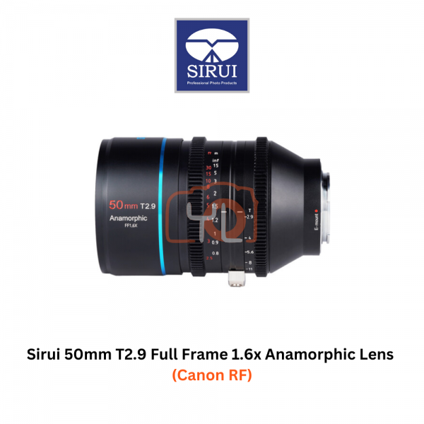 Sirui 50mm T2.9 Full Frame 1.6x Anamorphic Lens (Canon RF)