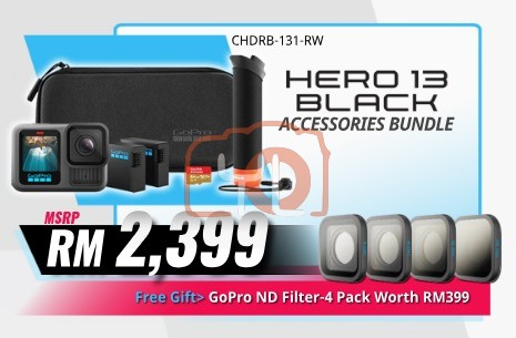 GoPro HERO13 Black & Accessories Bundle (June Promo)