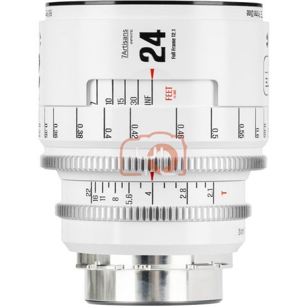 7Artisans INFINTE 24mm T2.1 Cine Lens (ARRI PL Mount, White)