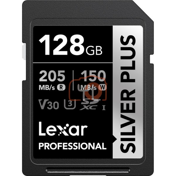 Lexar 128GB Professional SILVER PLUS UHS-I SDXC Memory Card
