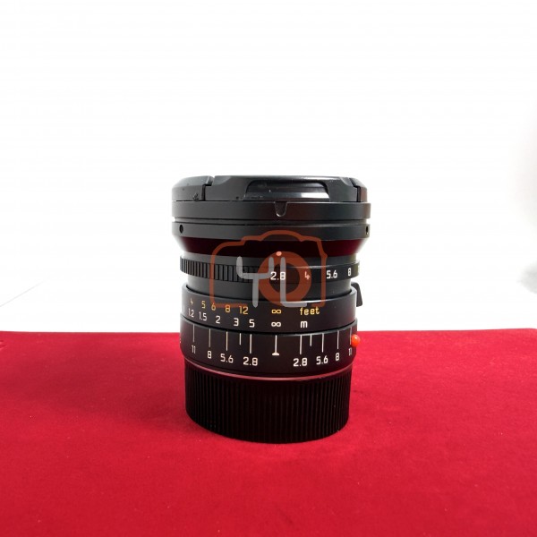[USED-PJ33] Leica 21MM F2.8 Elmarit-M ASPH 6 Bits (E55) 11135, 85% Like New Condition (S/N:3885538)