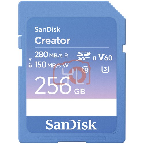 SanDisk 256GB Creator Series UHS-II SDXC Memory Card
