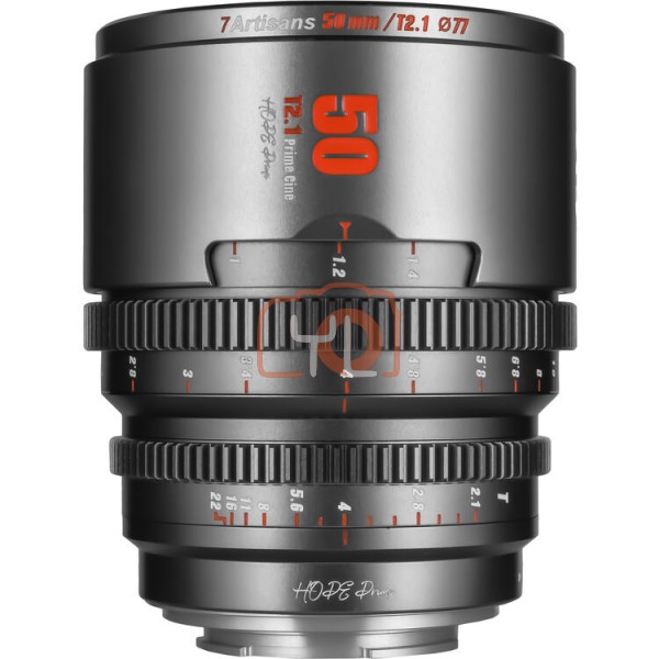 7Artisans Hope 50mm T2.1 S35 Cine Lens (FUJIFILM X Mount, Titanium Gray)