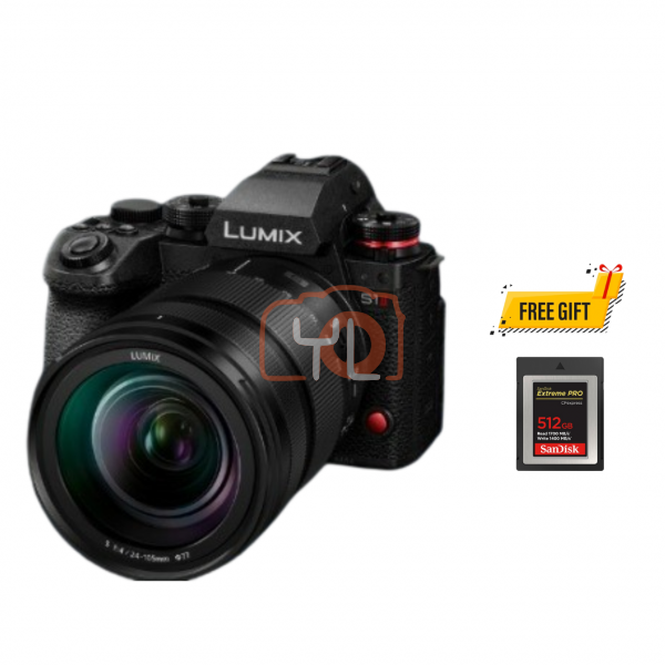 Panasonic Lumix S1 II Mirrorless Camera with 24-105mm Lens (Pre-orderFree SanDisk 512GB Extreme PRO CFexpress Type B Memory Card) Until 30 JUNE 2025