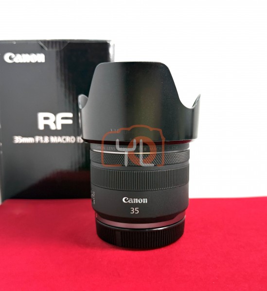 [USED-PJ33] Canon 35mm F1.8 Macro IS STM RF, 90% Like New Condition (S/N:1472002648)