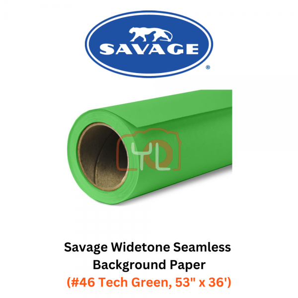 Savage Widetone Seamless Background Paper (#46 Tech Green, 53