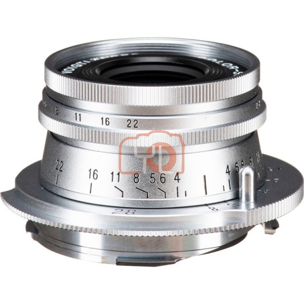 Voigtlander 28mm f2.8 Color-Skopar Type I Aspherical Lens (Leica M, Silver)