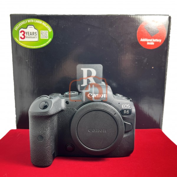 [USED-PJ33] Canon Eos R6 Body (Shutter Count:8K) , 90% Like New Condition (S/N:268029001039)