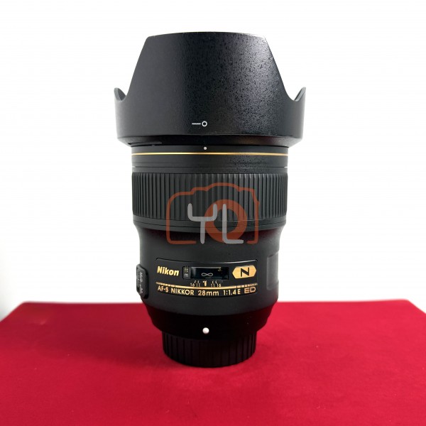 [USED-PJ33] Nikon 28mm F1.4 E AF-S N ED, 95% Like New Condition (S/N:201243)