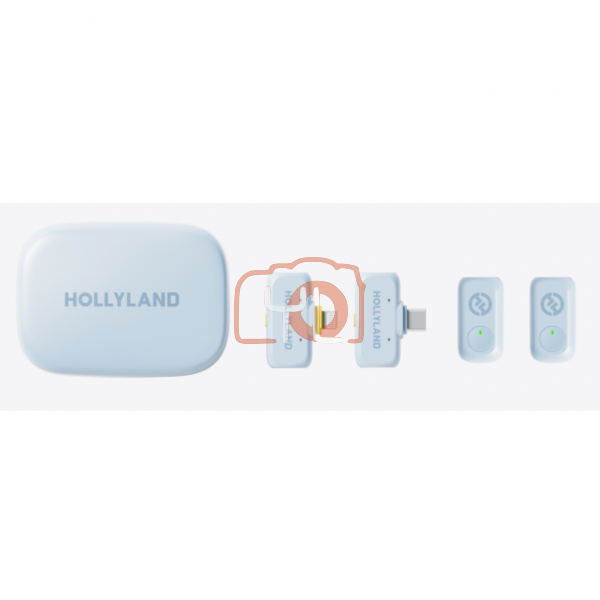 Hollyland LARK A1 Combo 2-Person Wireless Microphone System with USB-C and Lightning Connectors for Mobile Devices (2.4 GHz)