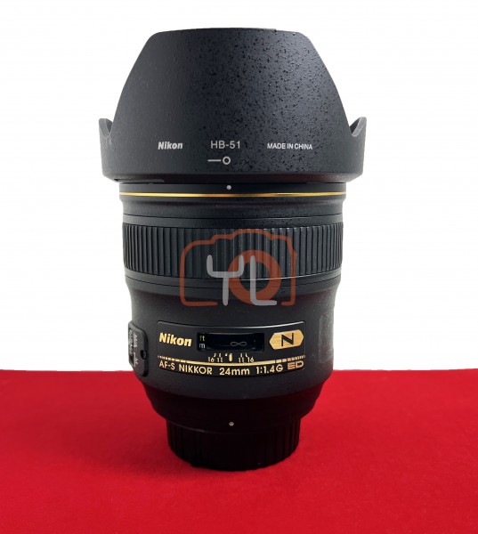 [USED-PJ33] Nikon 24mm F1.4 G AFS, 95% Like New Condition (S/N:207726)
