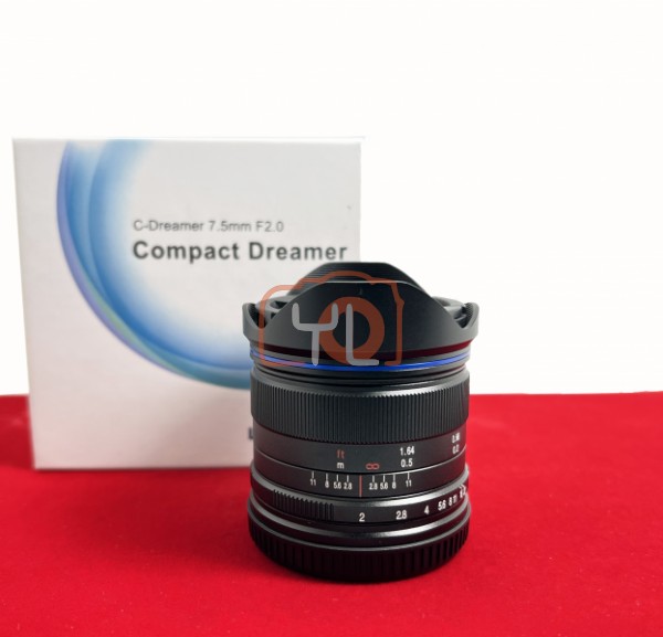 [USED-PJ33] Laowa 7.5mm F2 Ultra Wide Angle (M4/3), 95% Like New Condition (S/N:008563)