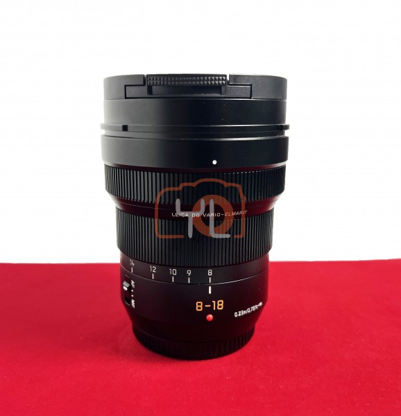 [USED-PJ33]  Panasonic 8-18mm F2.8-4 Lumix G DG Vario Elmarit ASPH (No Hood) , 95% Like New Condition (S/N:BR9HD101288)