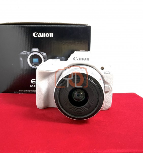 [USED-PJ33] Canon EOS R50 Kit 18-45mm (Shutter Count :2K), 95% Like New Condition (S/N:278030001159)