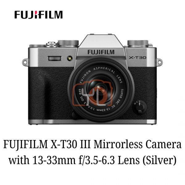 FUJIFILM X-T30 III Mirrorless Camera with 13-33mm f/3.5-6.3 Lens (Silver)