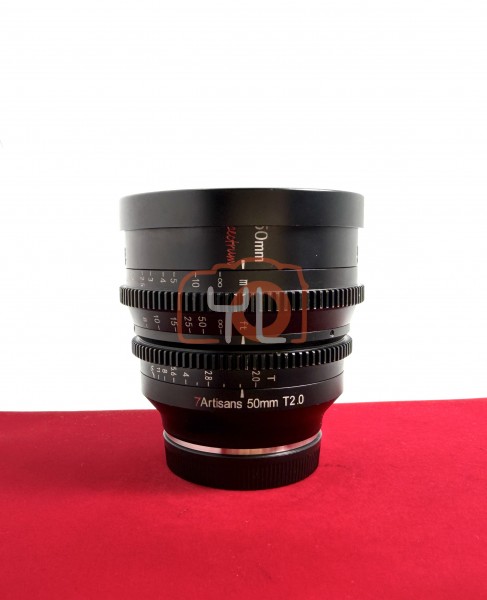 [USED-PJ33] 7artisans Photoelectric 50mm T2.0 Spectrum Prime Cine (Sony FE), 80% Like New Condition (S/N:99760)