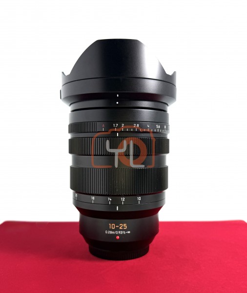 [USED-PJ33] Panasonic 10-25mm F1.7 Lumix G Leica DG Vario-Summilux ASPH, 95% Like New Condition (S/N:JE3EK201002)