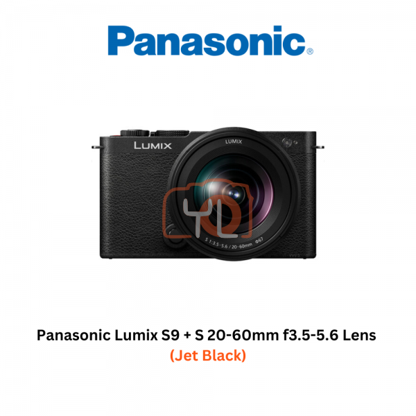 Panasonic Lumix S9 Mirrorless Camera + S 20-60mm f3.5-5.6 Lens (Jet Black) - FREE SANDISK 64GB EXTREME PRO SD CARD And Extra Battery BLK22PPB  Redeem Online at https://bit.ly/LumixJuly24