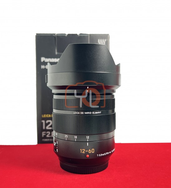 [USED-PJ33] Panasonic 12-60MM F2.8-4 Lumix G OIS Leica DG Vario Elmarit ASPH  , 90% Like New Condition (S/N:XD9AD101479)