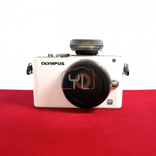 [USED-PJ33] Olympus E-PL3 Body (White), 85% Like New Condition (S/N:BAX503306)