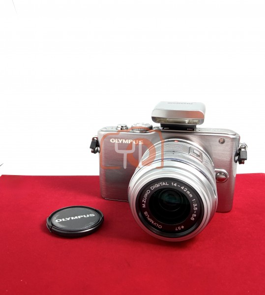 [USED-PJ33] Olympus E-PL3 With 14-42mm F3.5-5.6 M.Zuiko Digital, 85% Like New Condition (S/N:BAC501463)