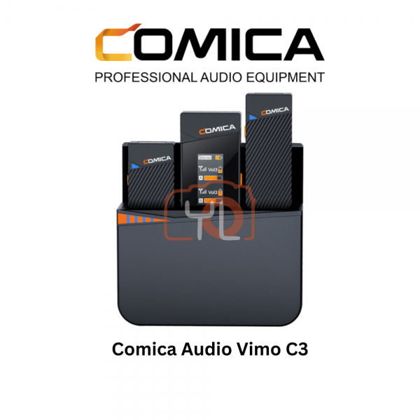 Comica Audio Vimo C3 Mini 2-Person Wireless Microphone System for Cameras Smartphones with 3.5mm (2.4 GHz)