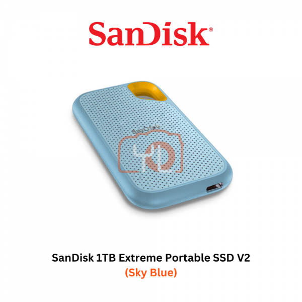 SanDisk 1TB Extreme Portable SSD V2 (Sky Blue)