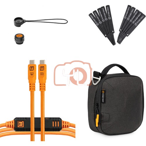 Tether Tools TetherPro Optima 10G Starter Tethering Kit (15', Non-Reflective Black)