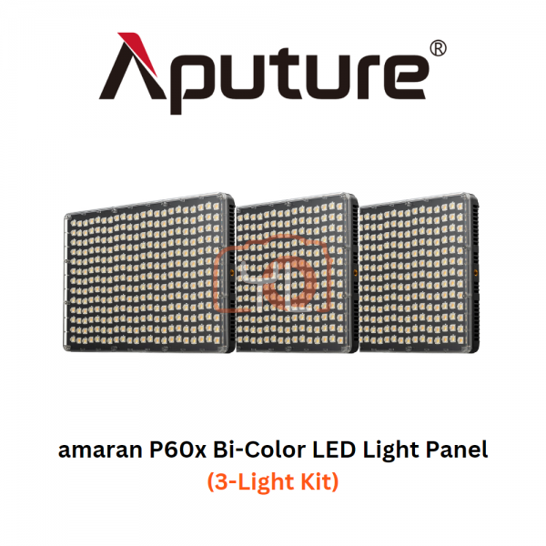 amaran P60x Bi-Color LED Light Panel (3-Light Kit)