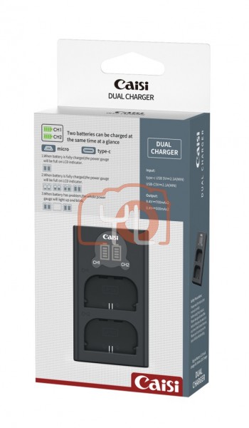 Caisi CS-LP-E17 Battery Dual Charger