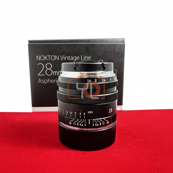 [USED-PJ33] Voigtlander 28mm F1.5 TYP 1 Nokton Vintage ASPH VM (Leica M) (No Lens Hood), 95% Like New Condition (S/N:7410114)