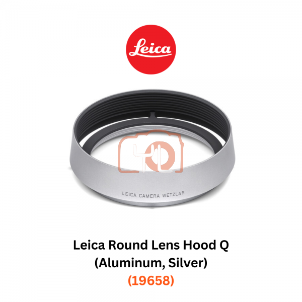 Leica Round Lens Hood Q (Aluminum, Silver) (19658)
