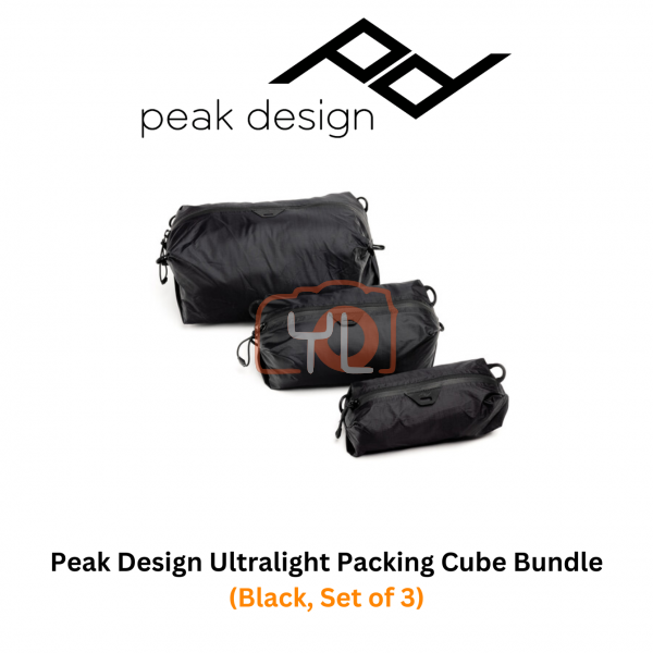 Peak Design Ultralight Packing Cube Bundle (Black, Set of 3)