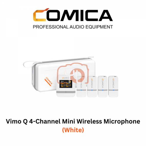 Vimo Q 4-Channel Mini Wireless Microphone (White)