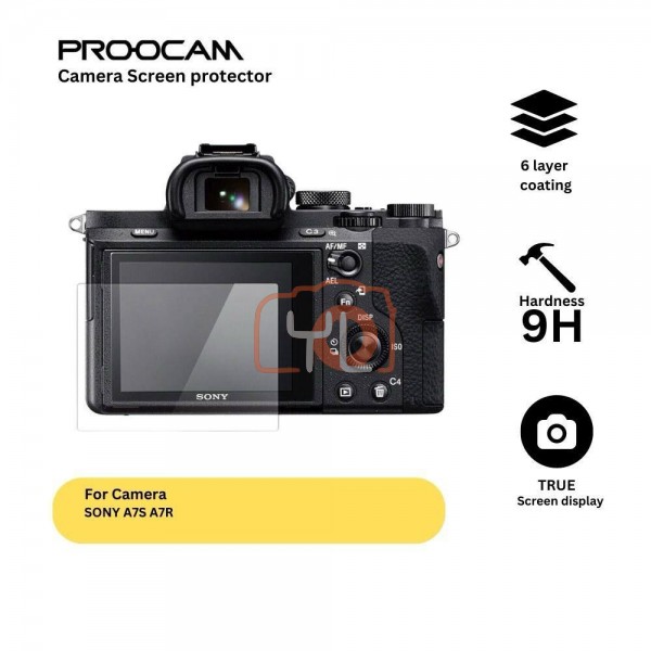 Proocam SPS-A7M3 Premium Tempered Glass LCD Screen Protector Sony A7M3 , A7M2 , A7RM4 , A7SM3