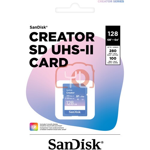 SanDisk 128GB Creator Series UHS-II SDXC Memory Card