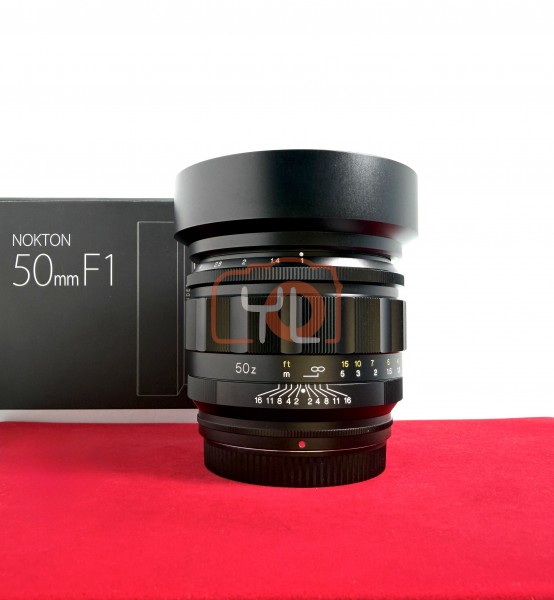 [USED-PJ33] Voigtlander 50mm F1.0 Nokton  ASPH Lens (Nikon Z), 95% Like New Condition (S/N:17340479)