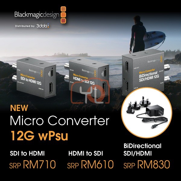 Blackmagic Design Micro Converter BiDirectional SDI/HDMI 12G with Power Supply