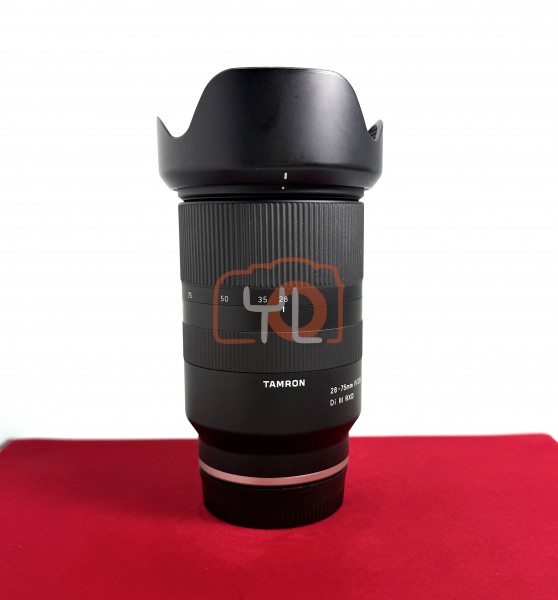 [USED-PJ33] Tamron 28-75MM F2.8 DI III RXD (Sony FE), 90% Like New Condition (S/N:557596)