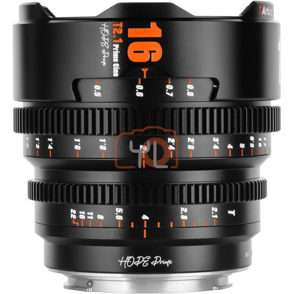 7Artisans 16mm T2.1 Hope S35 Cine Lens (Panasonic / OM System M4/3 Mount, Titanium Gray)
