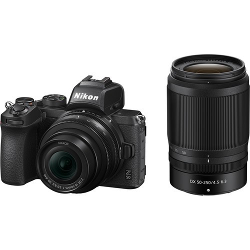 Nikon Z 50 Camera + DX 16-50mm F3.5-6.3 VR + DX 50-250mm f4.5-6.3 VR Twin Lens Kit Set