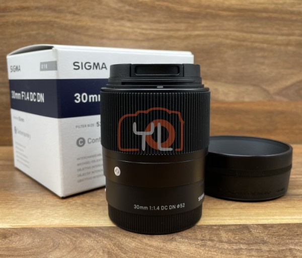 [USED @ YL LOW YAT]-Sigma 30mm F1.4 DC DN Contemporary Lens For Sony E-mount,98% Condition Like New,S/N:52704620